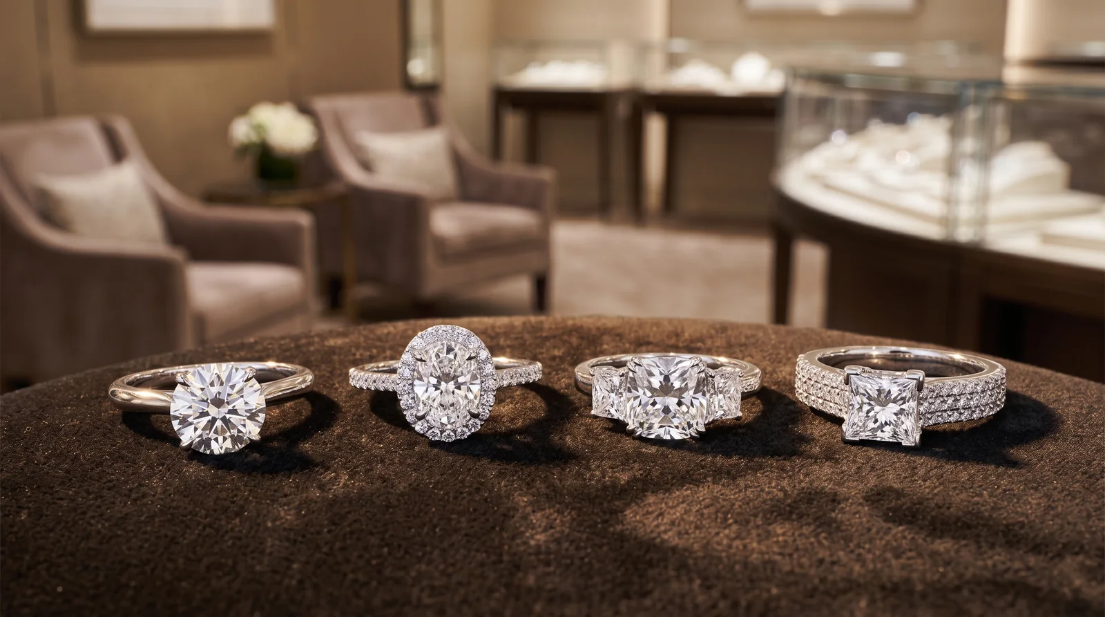 4 carat diamond ring price comparison chart showing quality levels from good to excellent cut and clarity