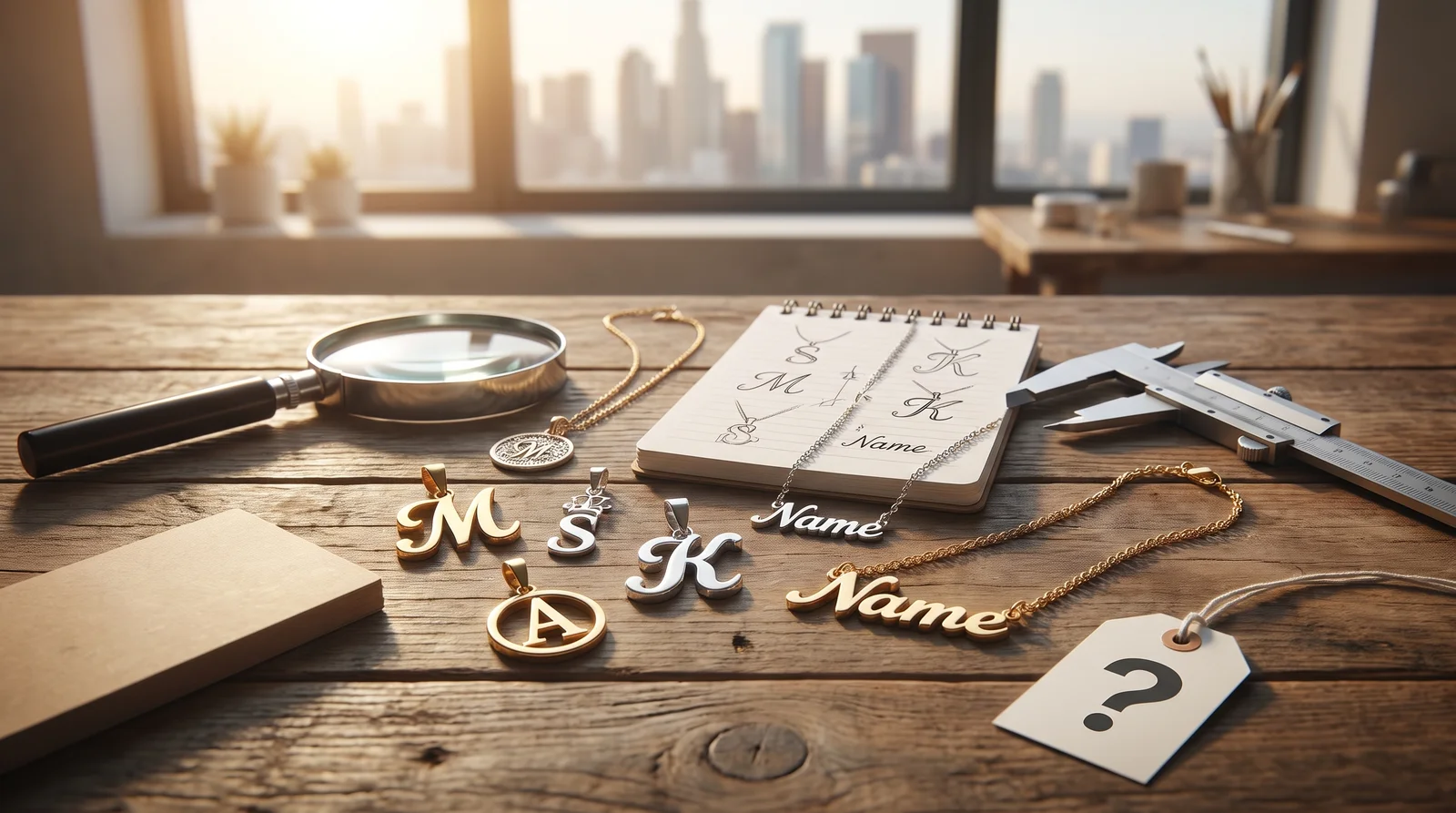 Custom name necklace price Toronto FAQ guide showing common questions about costs and ordering