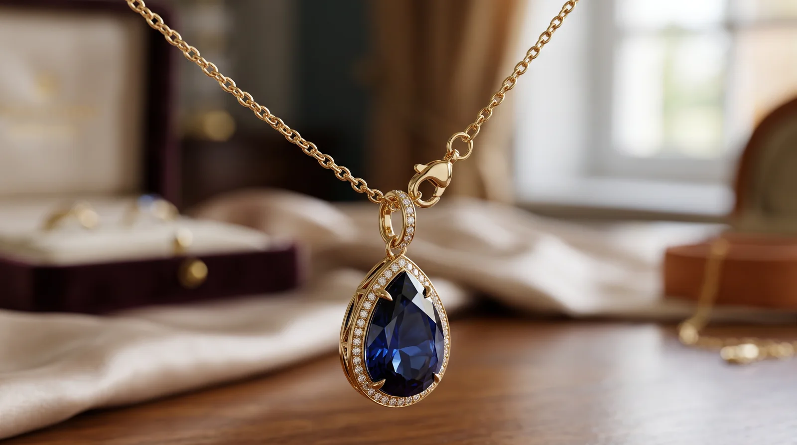 Heavy pendant stressing a thin chain link and clasp, illustrating how heavy can a pendant be for a chain