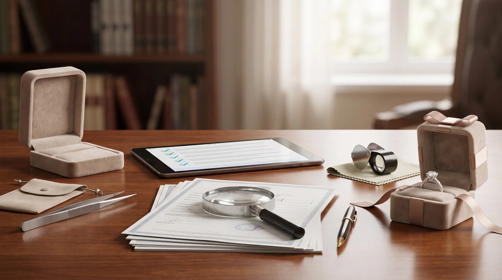 Insurance claim form and documentation process for jewelry coverage