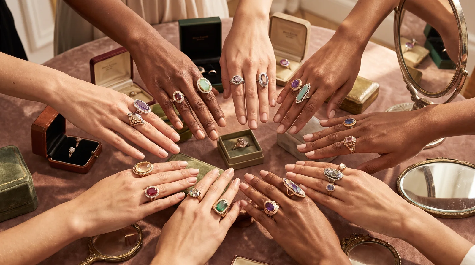 Guide to how to choose a cocktail ring that flatters different hand shapes and finger lengths