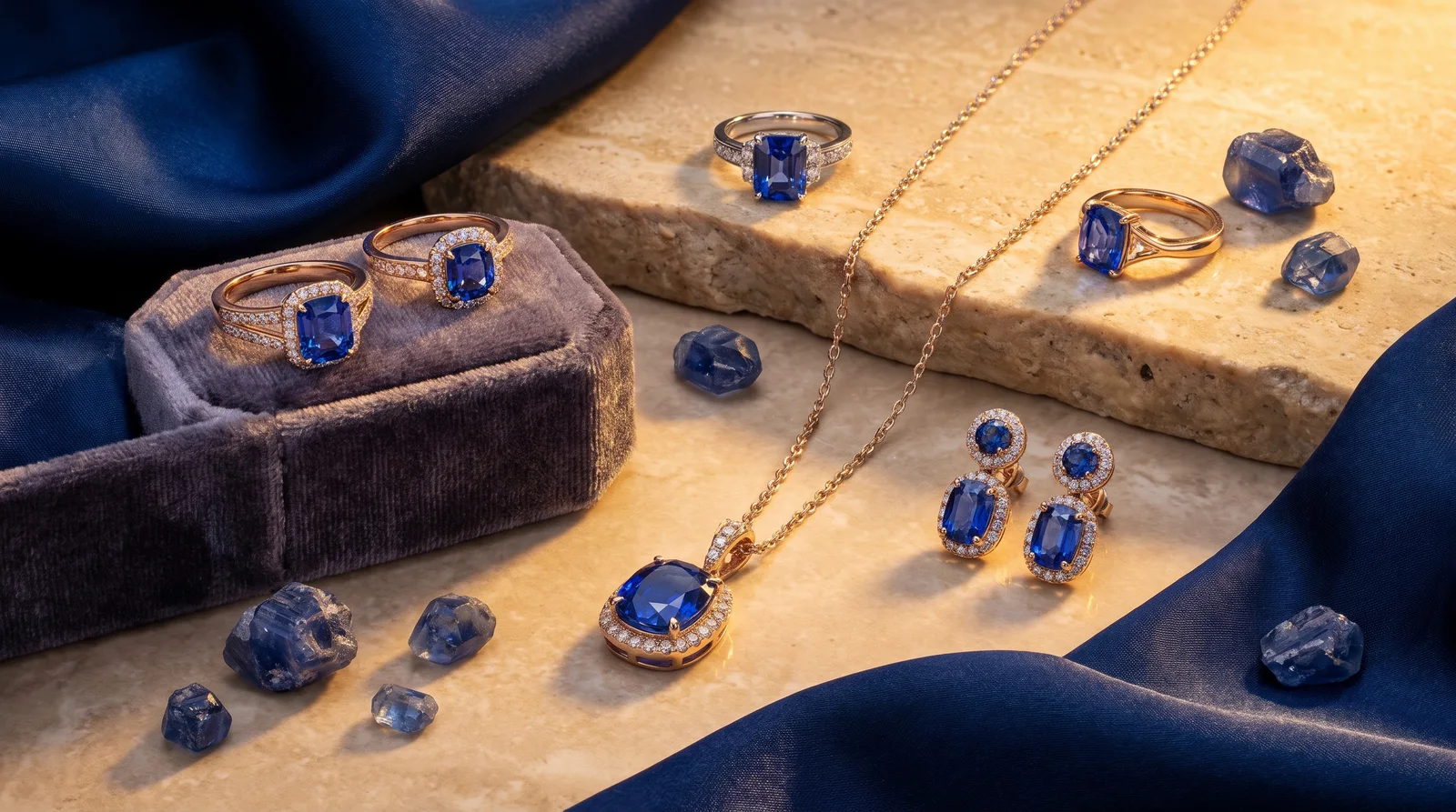 Sapphire gemstone showcasing its crystalline structure and durability properties