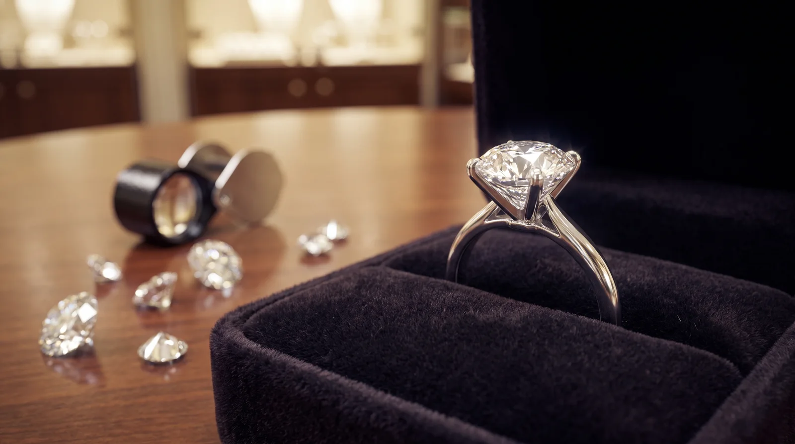 3 carat diamond engagement ring on a price chart showing how much is a 3 carat diamond today