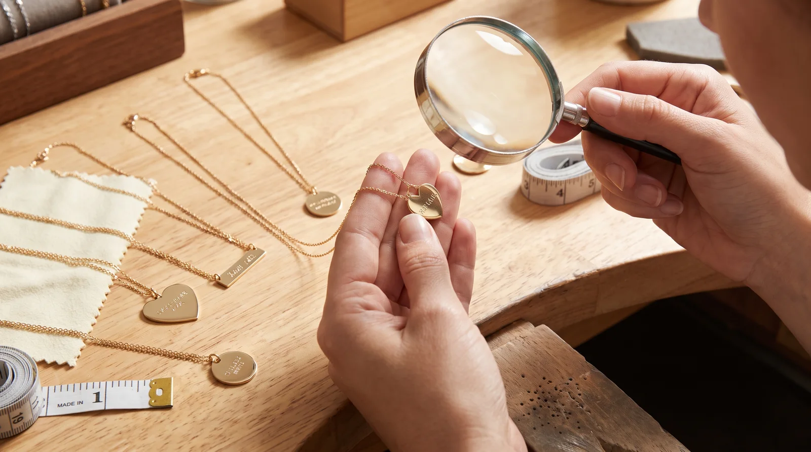 Common questions about engraved necklace readability and design considerations.